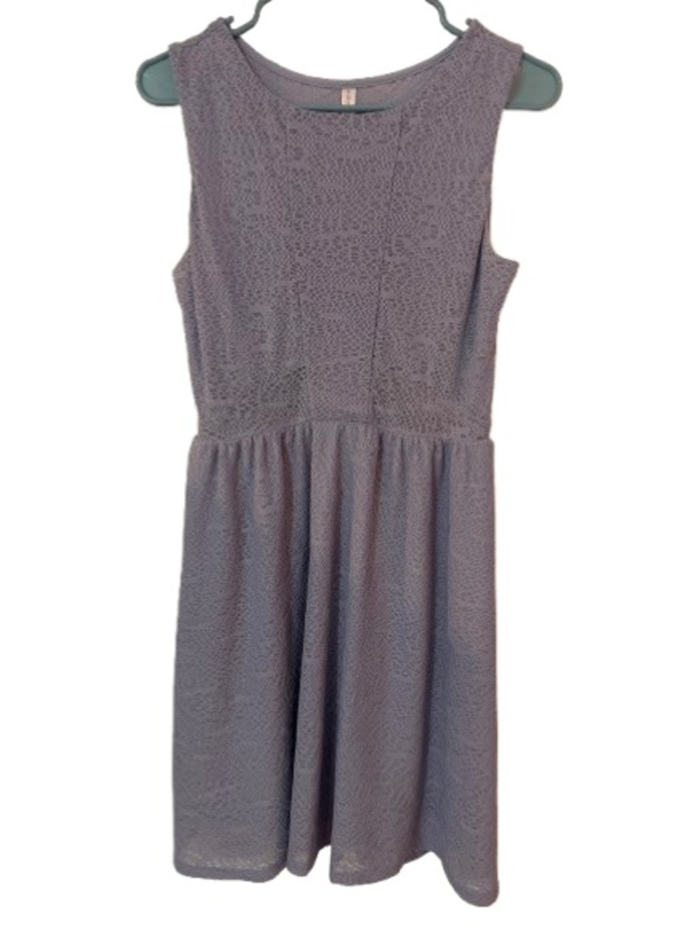 Xhilaration Sleeveless Lavender Lace Fit &Flare Skater Dress Junior/Women Size M